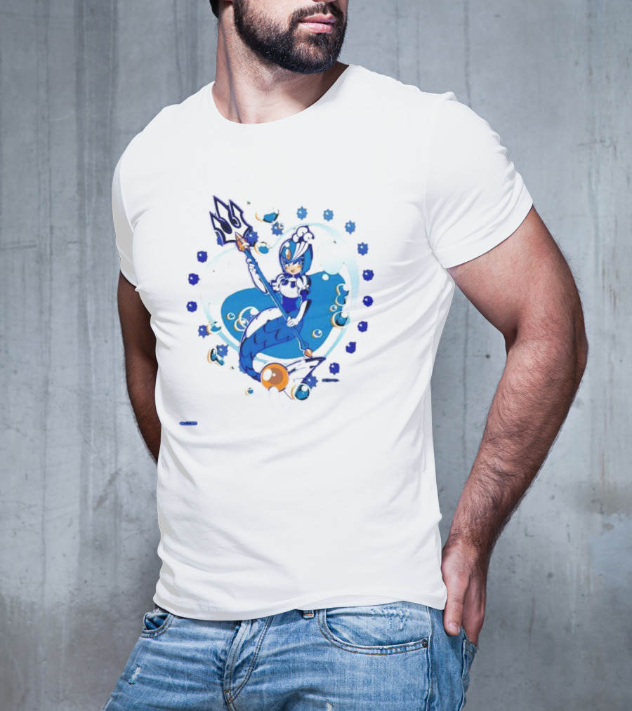 Splash Woman Mega Man Aqua Heart Capcom T-Shirt