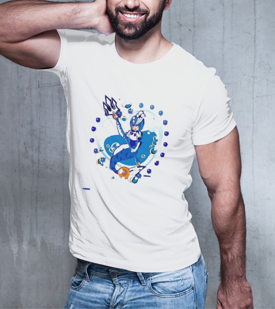 Splash Woman Mega Man Aqua Heart Capcom T-Shirt