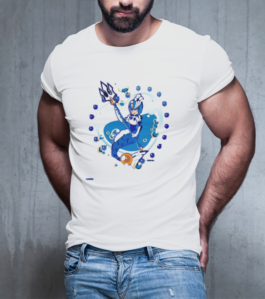 Splash Woman Mega Man Aqua Heart Capcom T-Shirt