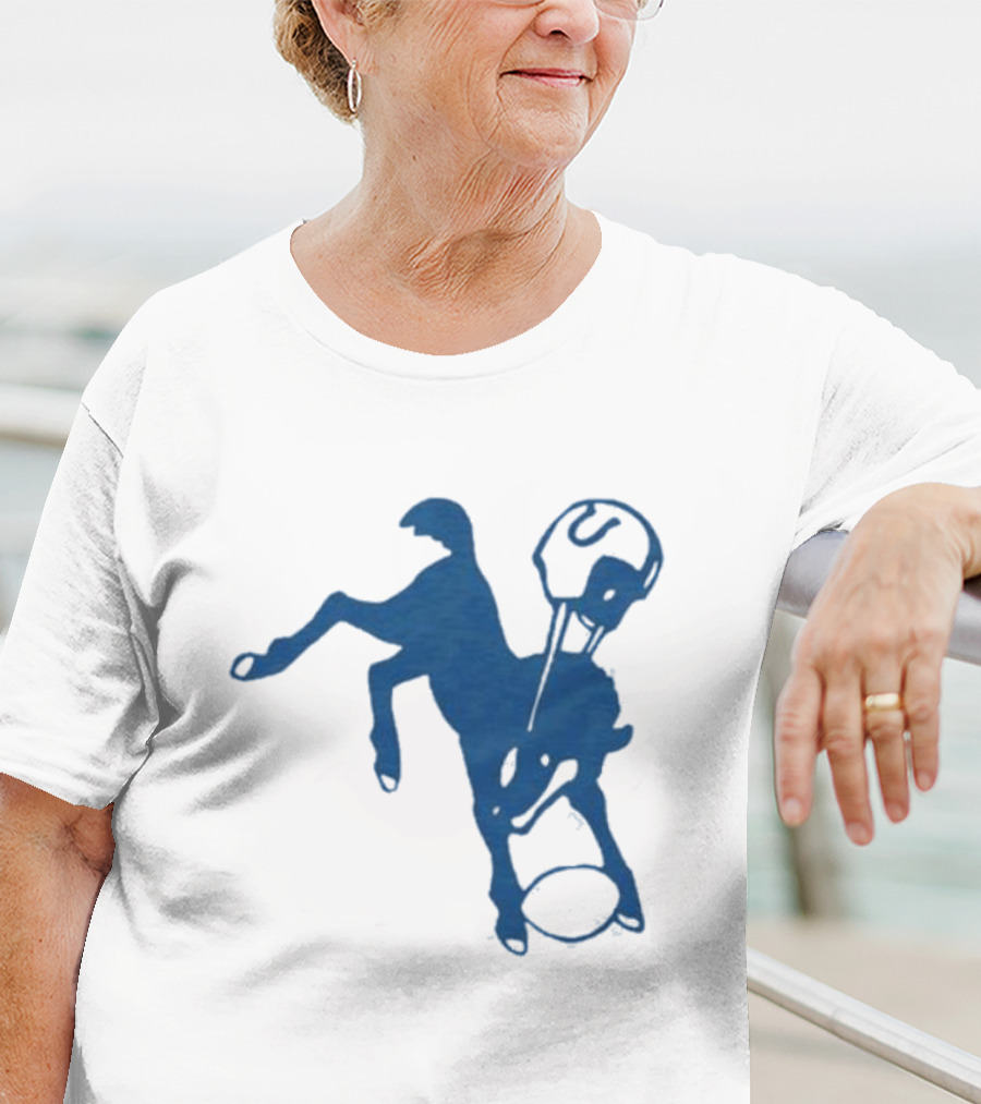 Indianapolis Colts 61 Blue Horse T-Shirt