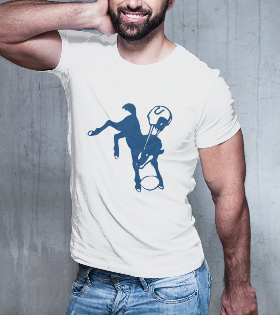 Indianapolis Colts 61 Blue Horse T-Shirt