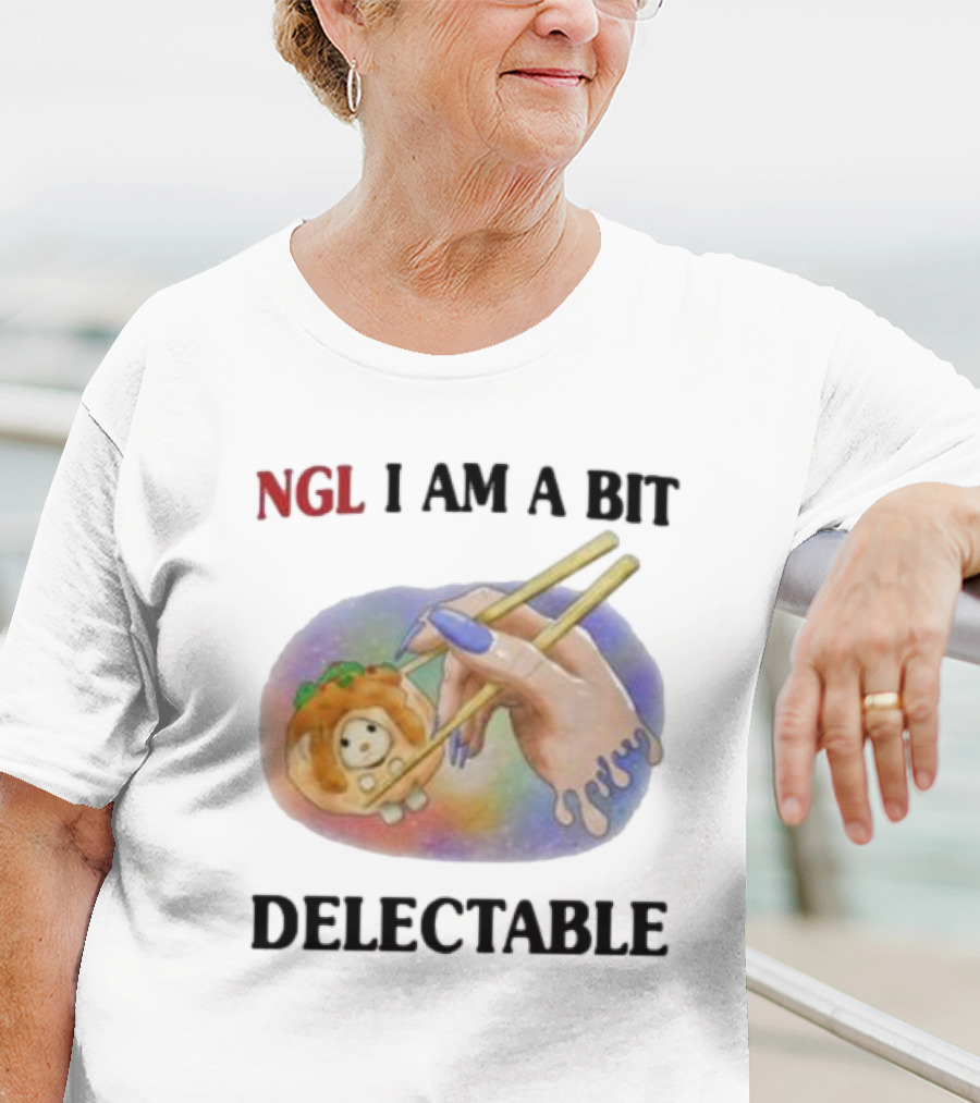 Jmcgg NGL I Am A Bit Delectable Sushi Roll With Cute Character T-Shirt