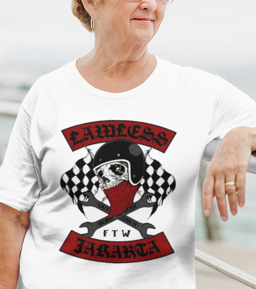 Lawless Jakarta FTW Outlaw Bones Punch Road Skull T-Shirt
