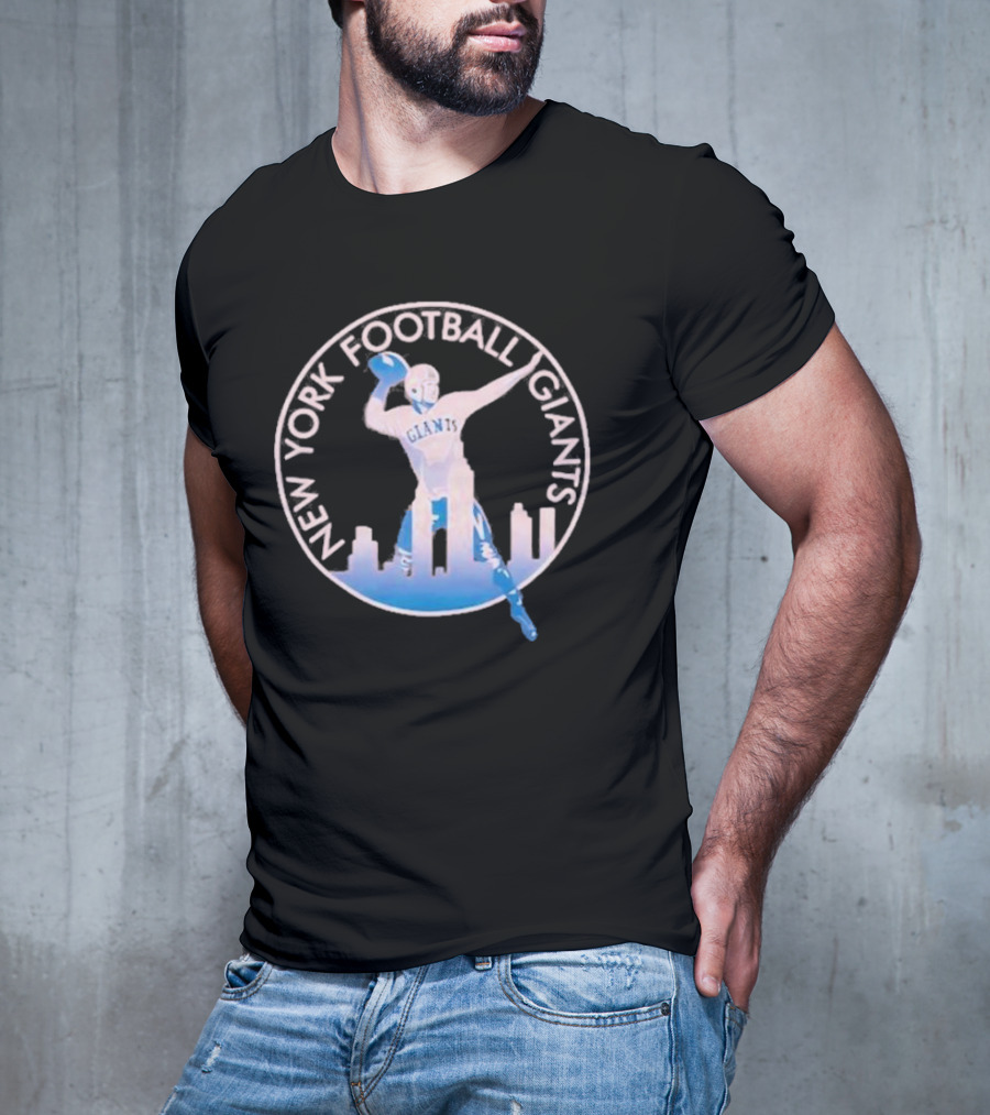 New York Football Giants Skyline Quarterback T-Shirt