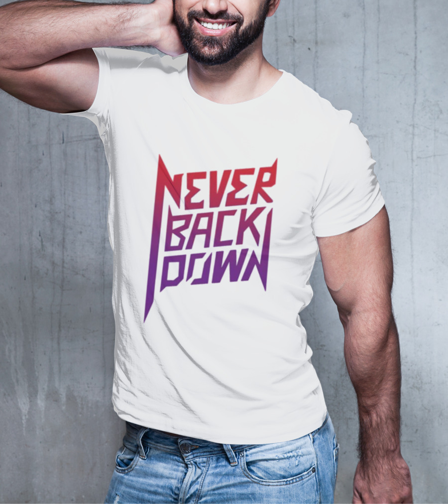 Nick Eh 30 Never Back Down Retro Gradient T-Shirt