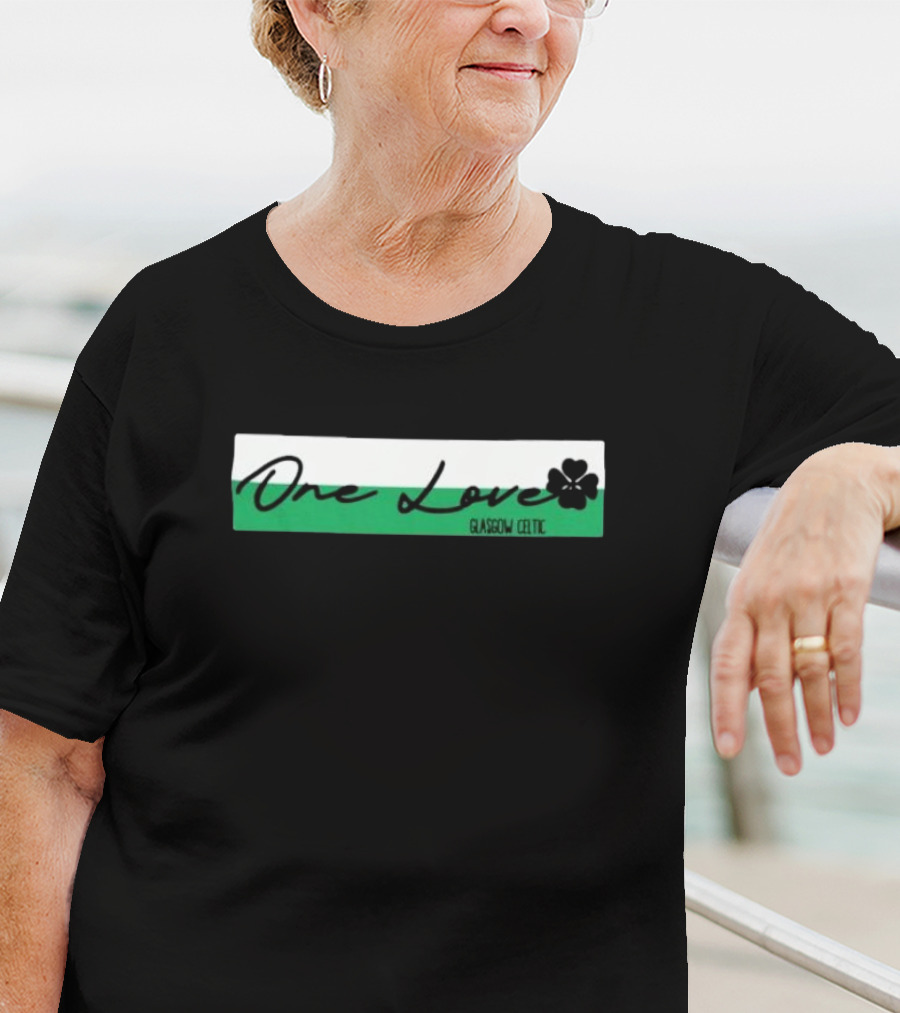 One Love Glasgow Celtic Shamrock T-Shirt