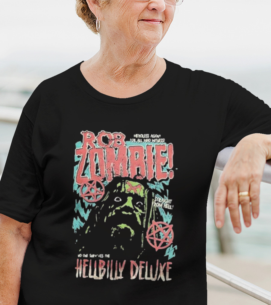 Rob Zombie Merciless Agony Hellbilly Deluxe Straight From Hell T-Shirt
