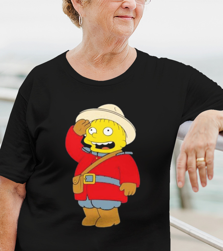 The Simpsons Ralph Mountie Canada Costume T-Shirt
