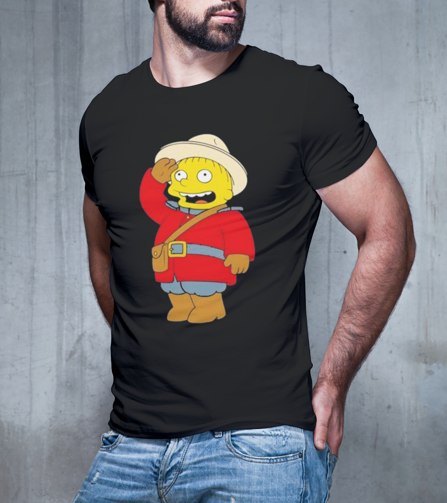 The Simpsons Ralph Mountie Canada Costume T-Shirt