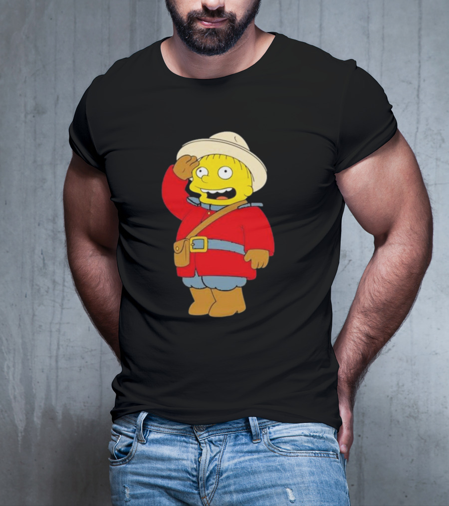 The Simpsons Ralph Mountie Canada Costume T-Shirt