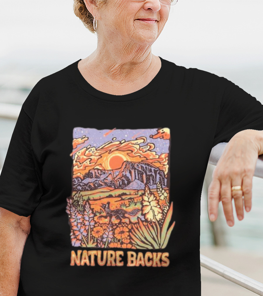 Nature Backs Vibrant Canyon At Sunset T-Shirt