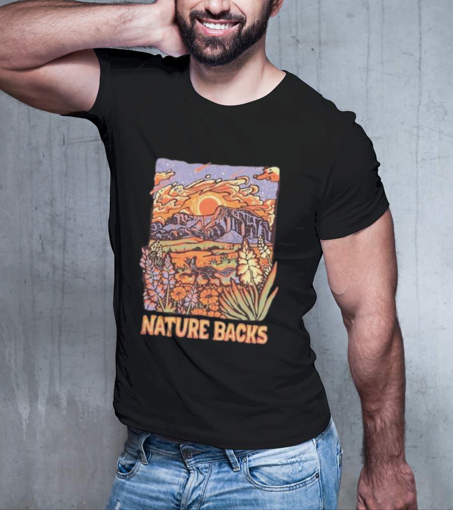 Nature Backs Vibrant Canyon At Sunset T-Shirt