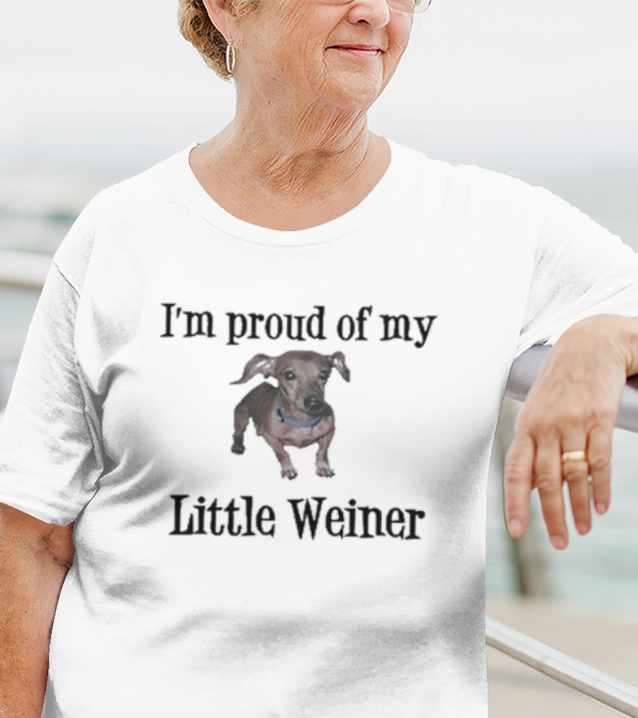 I'm Proud Of My Little Weiner Nicole Nation Dachshund T-Shirt