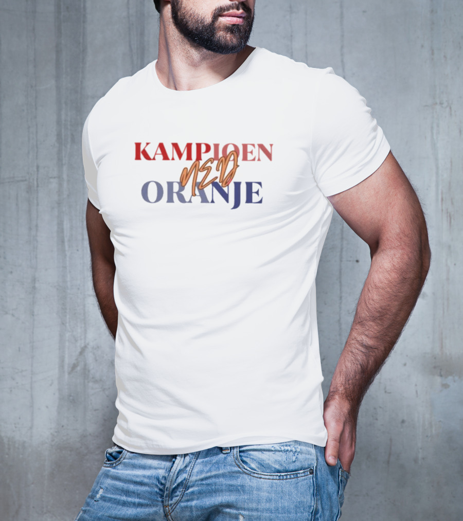Kampioen Neder Oranje Pays-bas Champion T-Shirt
