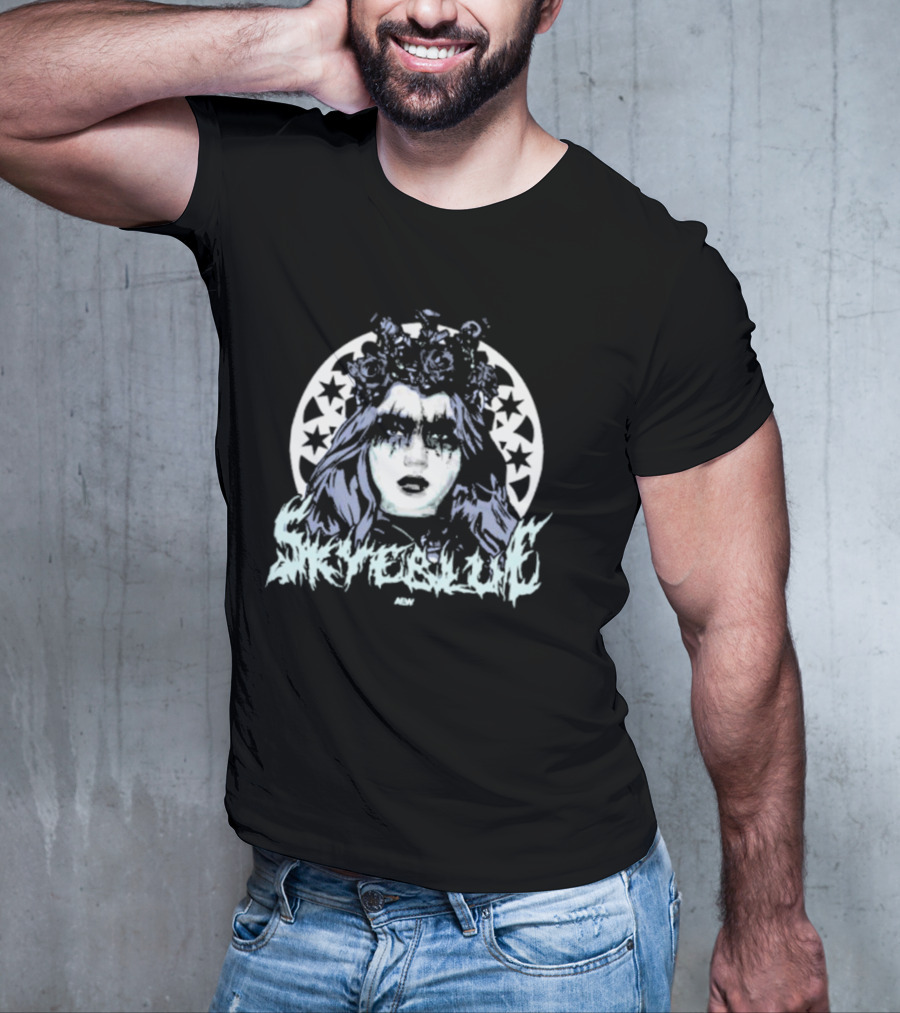 Skye Blue Choke Woman Roses Stars MDW T-Shirt