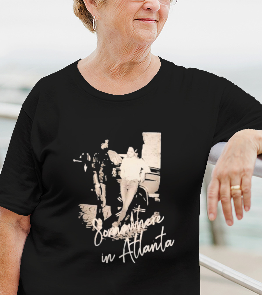 Somewhere In Atlanta Retro Car Scene T-Shirt