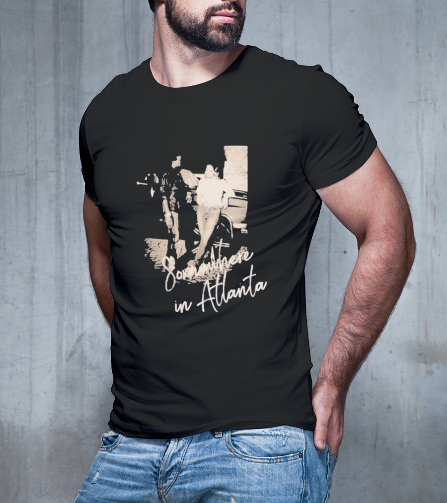 Somewhere In Atlanta Retro Car Scene T-Shirt