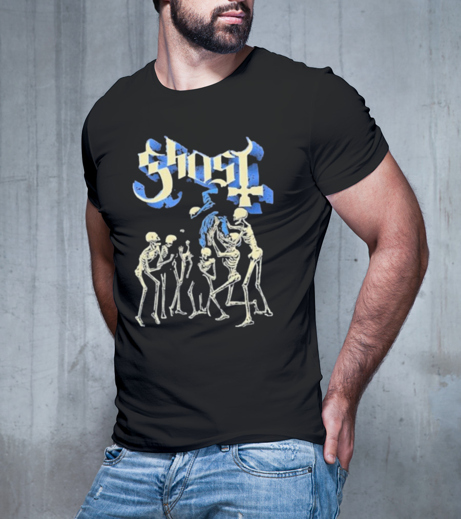 Ghost Band Skeletons Ritual Scene T-Shirt
