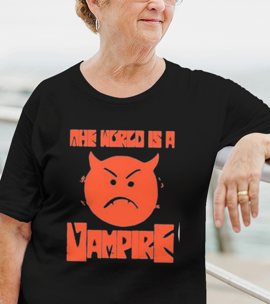 The World Is A Vampire Angry Red Devil Face T-Shirt