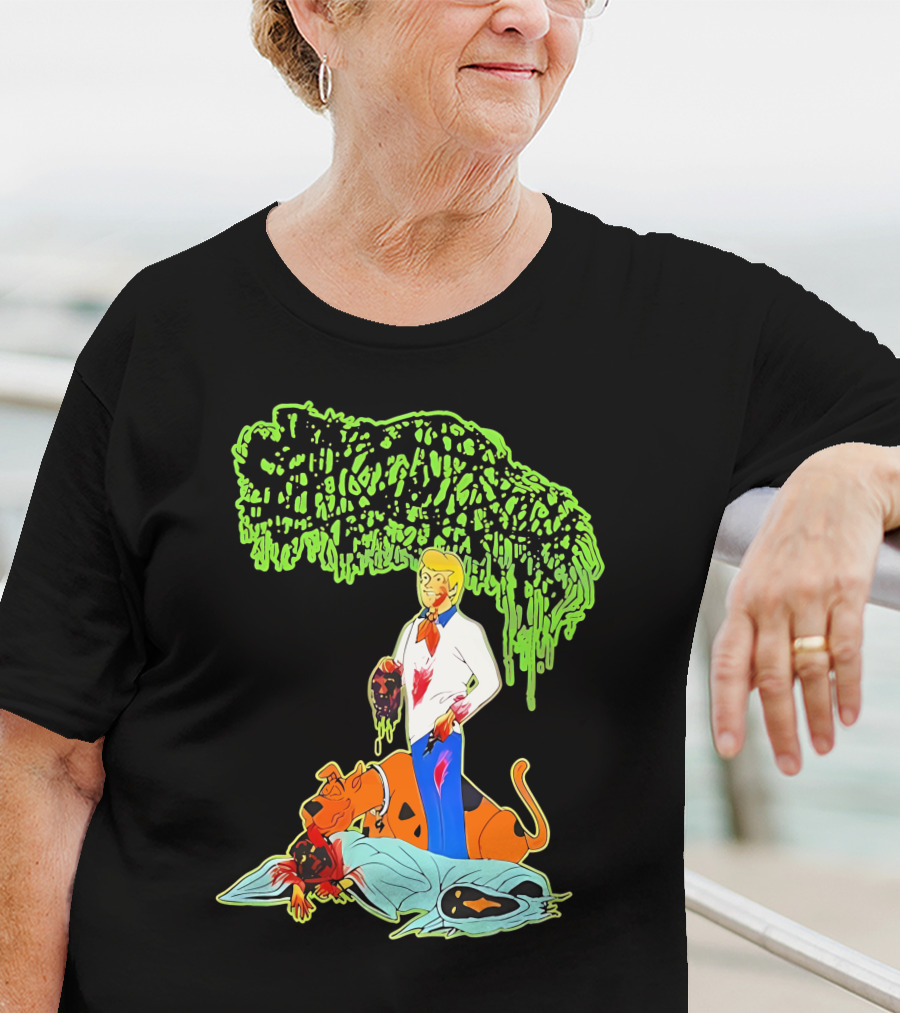 Sanguisugabogg Scooby Doo Fred Jones Horror Mashup T-Shirt