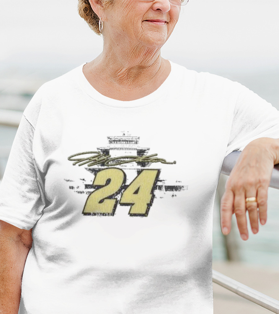 Jeff Gordon Hendrick Motorsports Team Collection 24 1994 Indy Brickyard 400 Winner T-Shirt