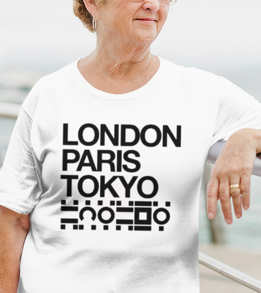 LONDON PARIS TOKYO KRAKOA X-Men Quiet Council Kryptonian Language T-Shirt