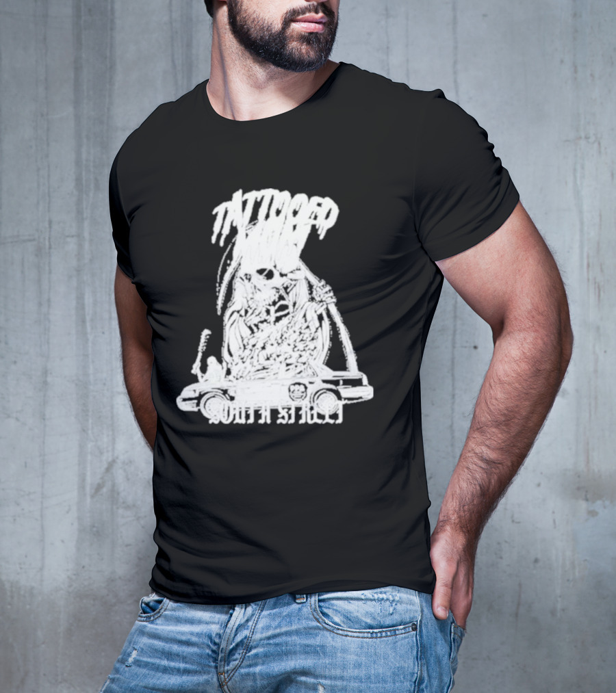 Tattooed Mom South Street Skeleton Car T-Shirt