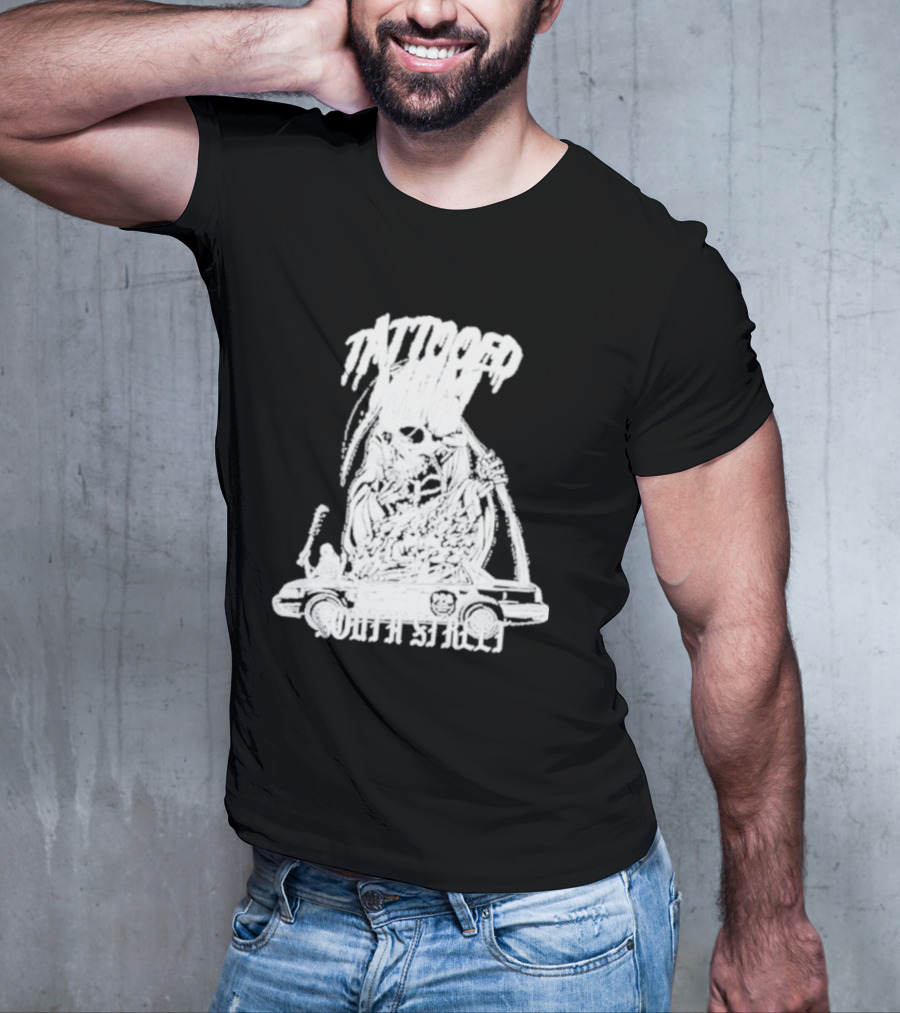 Tattooed Mom South Street Skeleton Car T-Shirt