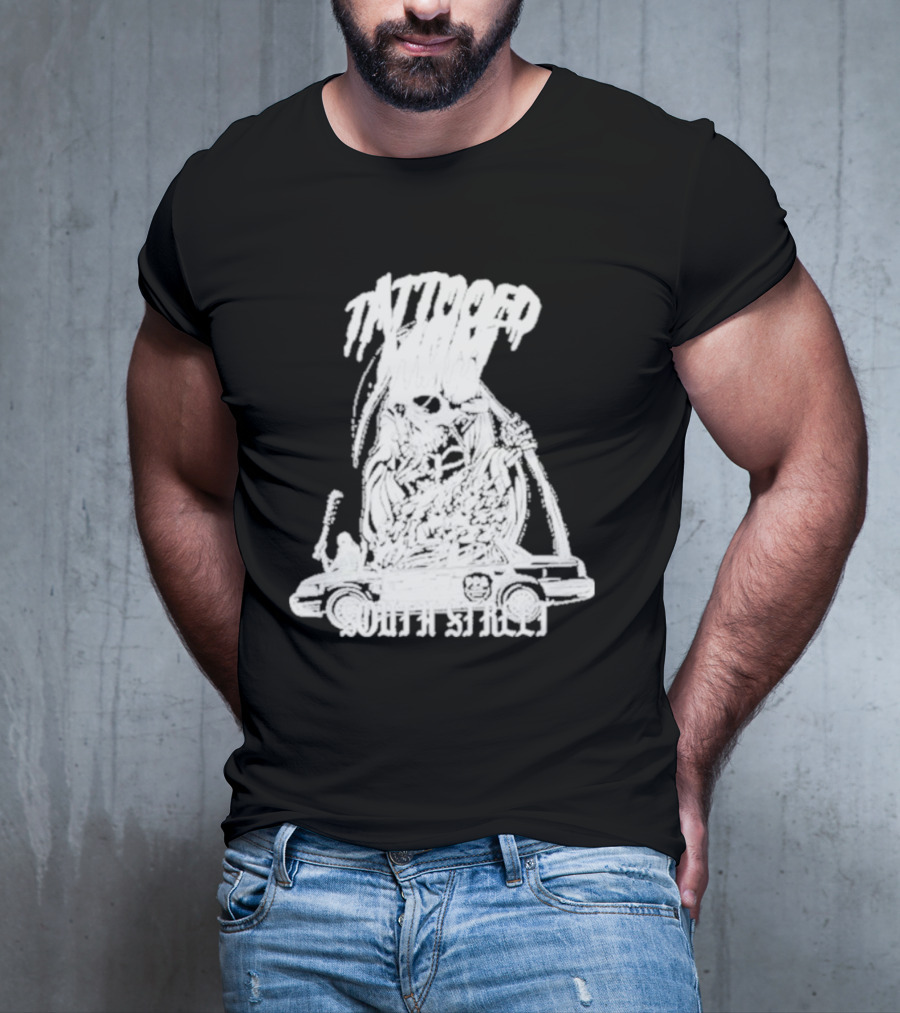 Tattooed Mom South Street Skeleton Car T-Shirt
