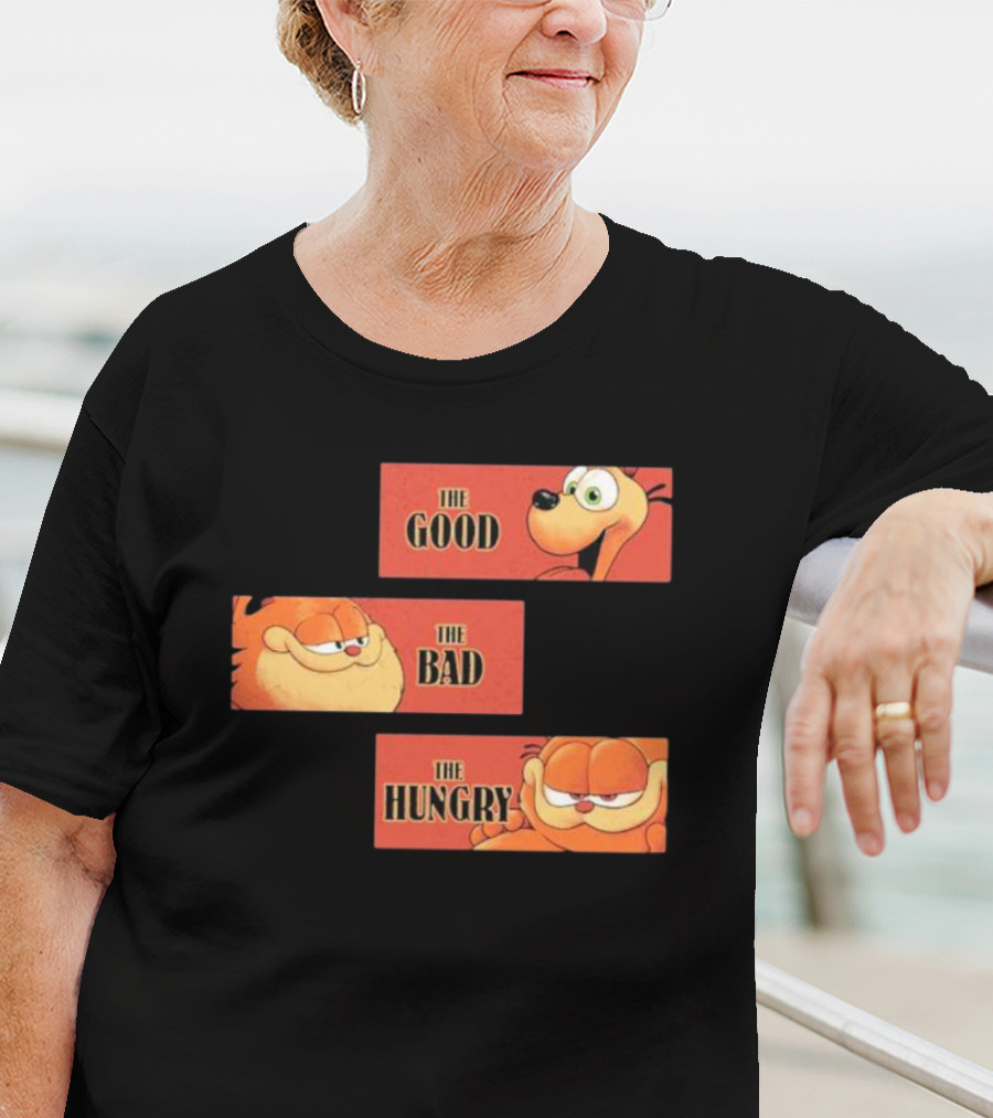 The Good The Bad The Hungry Garfield And Odie T-Shirt