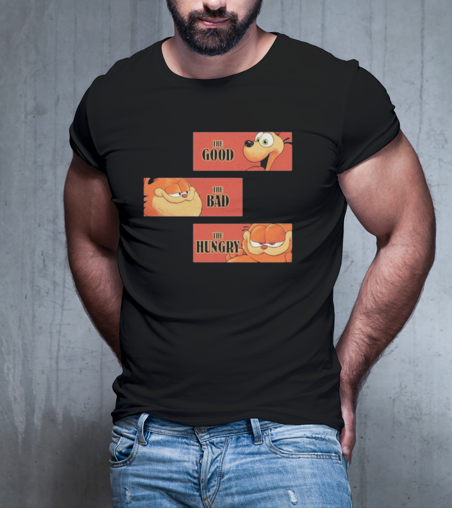 The Good The Bad The Hungry Garfield And Odie T-Shirt