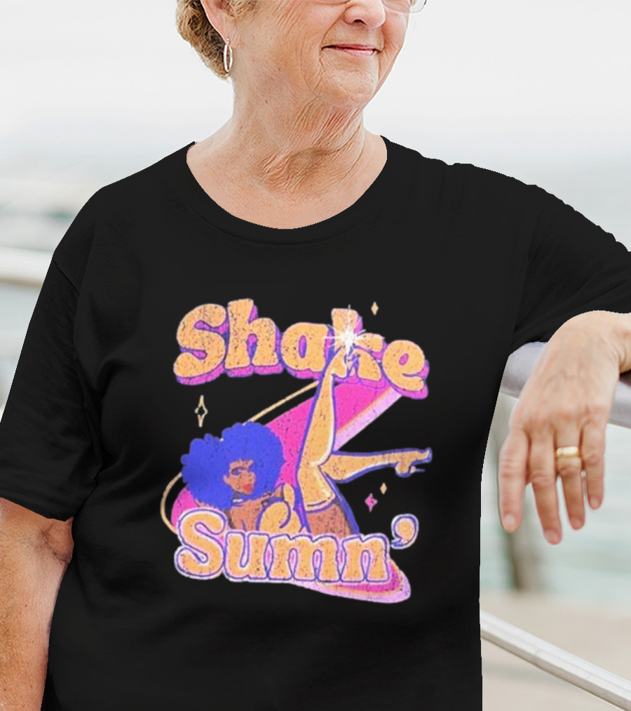 Zero Fatigue Shake Sumn Vibrant Retro Dance Vibes T-Shirt