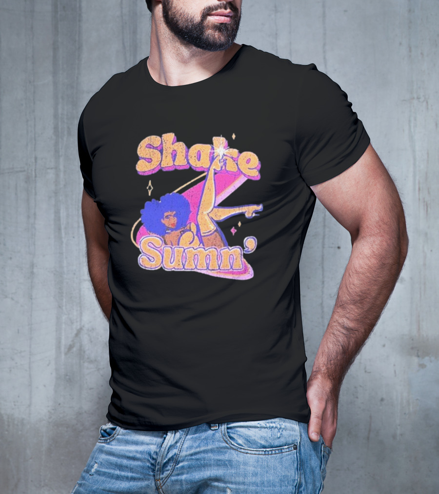 Zero Fatigue Shake Sumn Vibrant Retro Dance Vibes T-Shirt