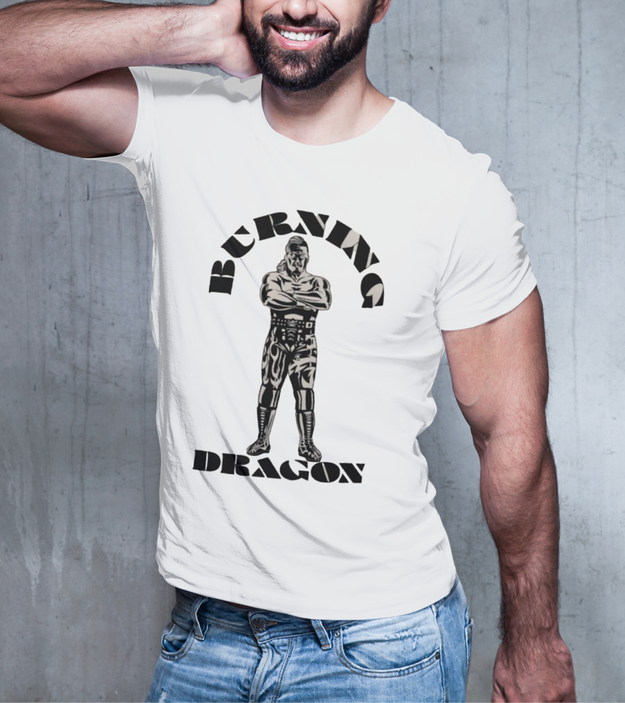 Burning Dragon Shingo Takagi Wrestling T-Shirt