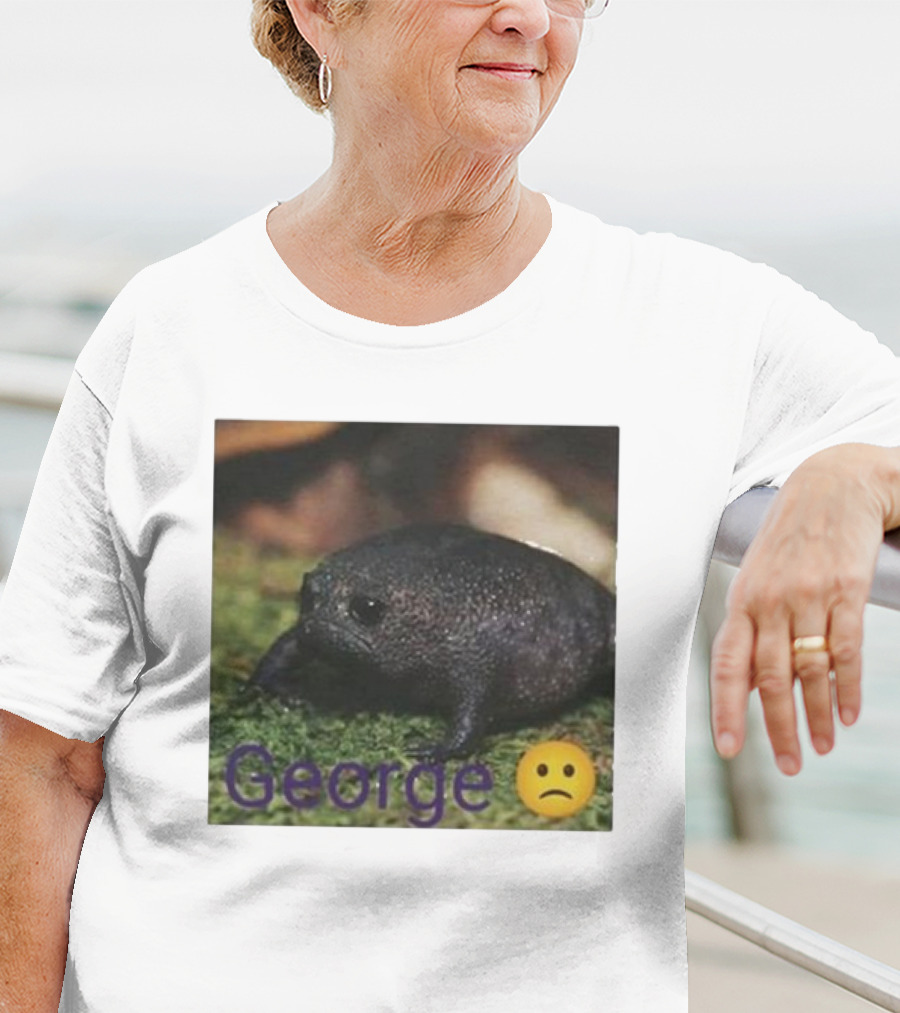 George Sad Frog Meme Inspired Image T-Shirt