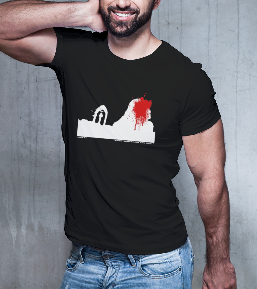 Siqaeda Funeral I Know Something You Don’t Red Splatter Archway Scene T-Shirt