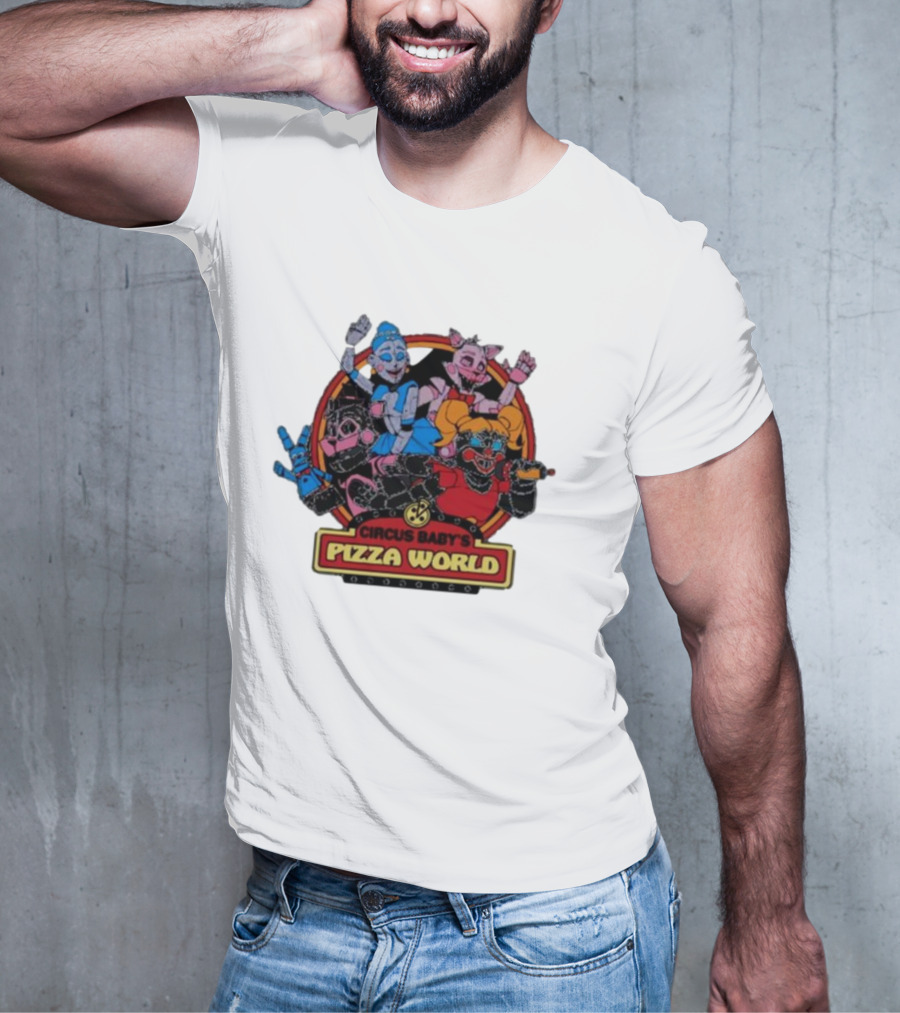 Circus Baby's Pizza World Sister Location Animatronic Characters T-Shirt