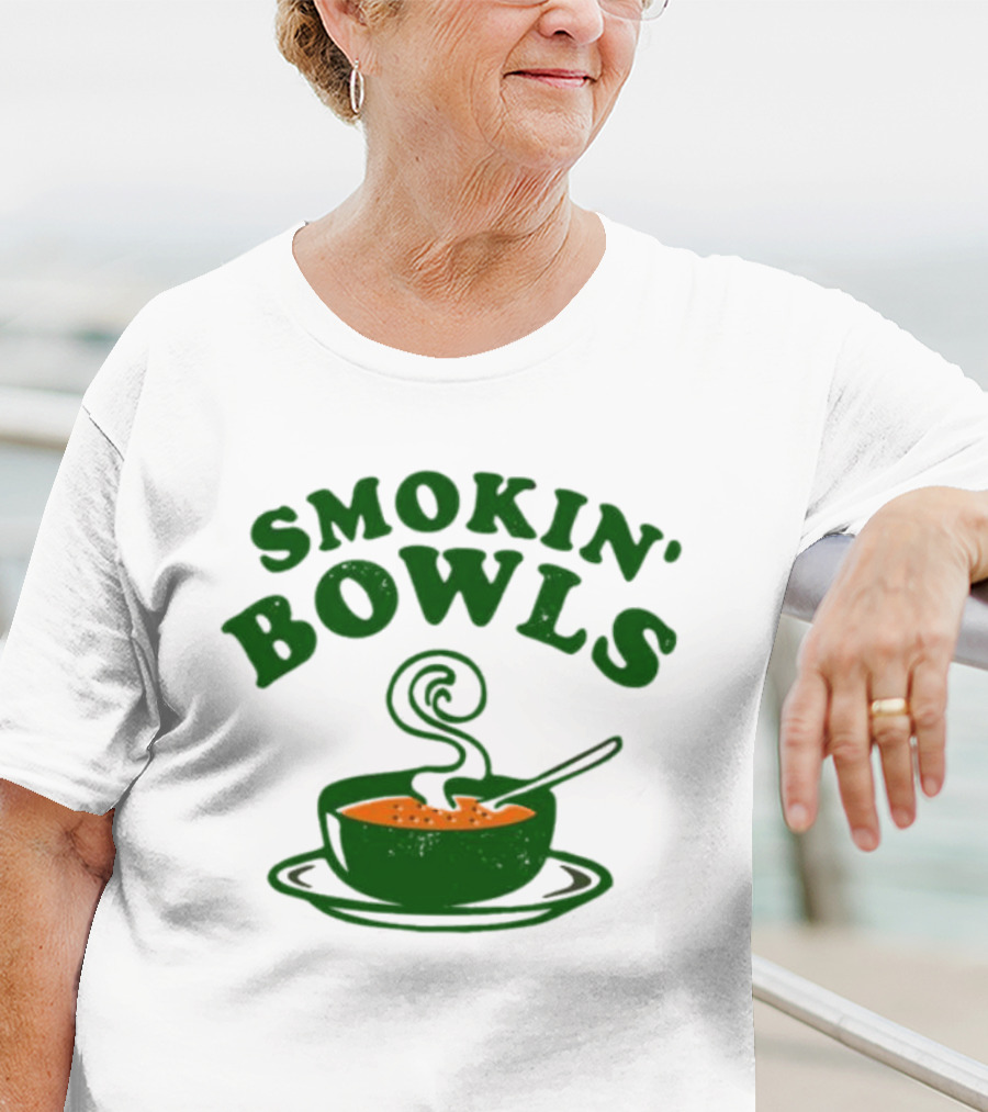 Smokin’ Bowls Soup With Spoon And Swirling Steam T-Shirt