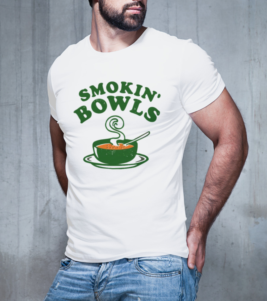 Smokin’ Bowls Soup With Spoon And Swirling Steam T-Shirt