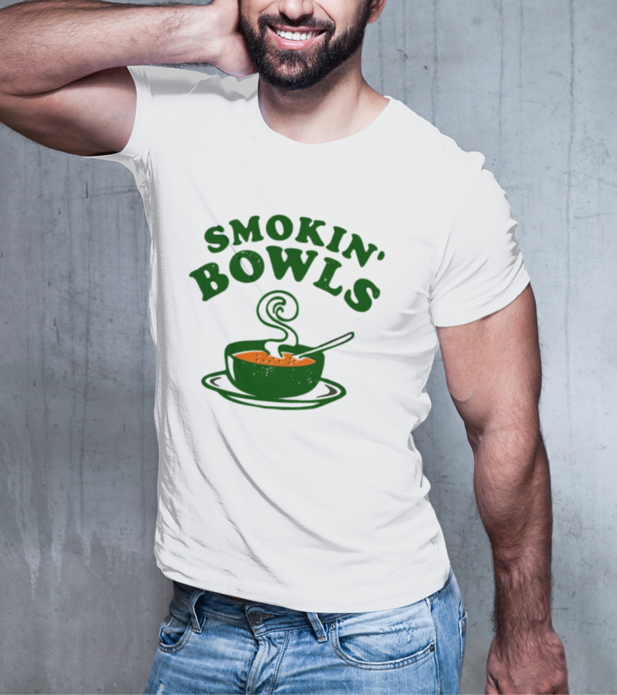 Smokin’ Bowls Soup With Spoon And Swirling Steam T-Shirt