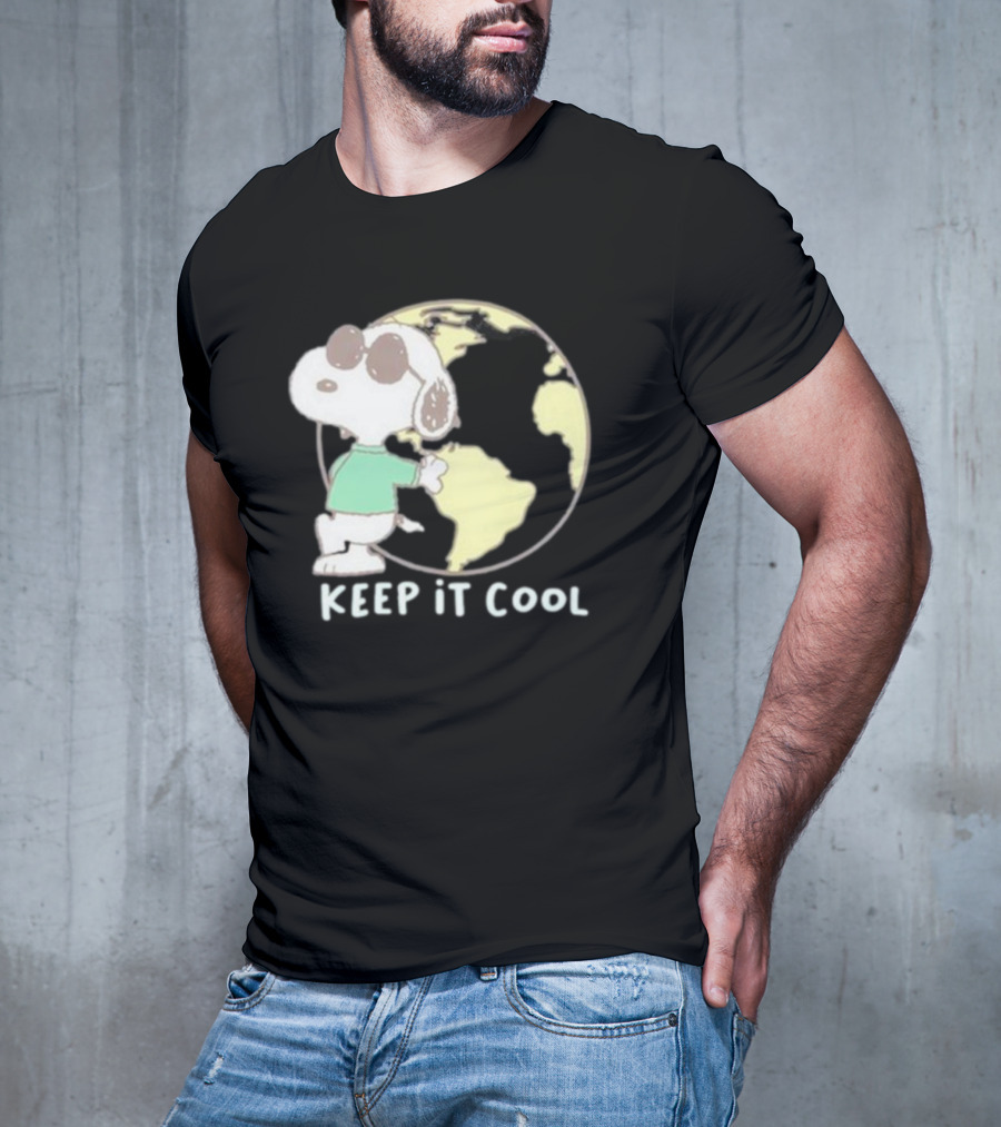 Snoopy Keep It Cool Earth Character T-Shirt