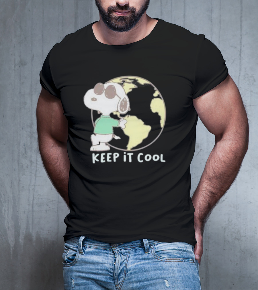 Snoopy Keep It Cool Earth Character T-Shirt
