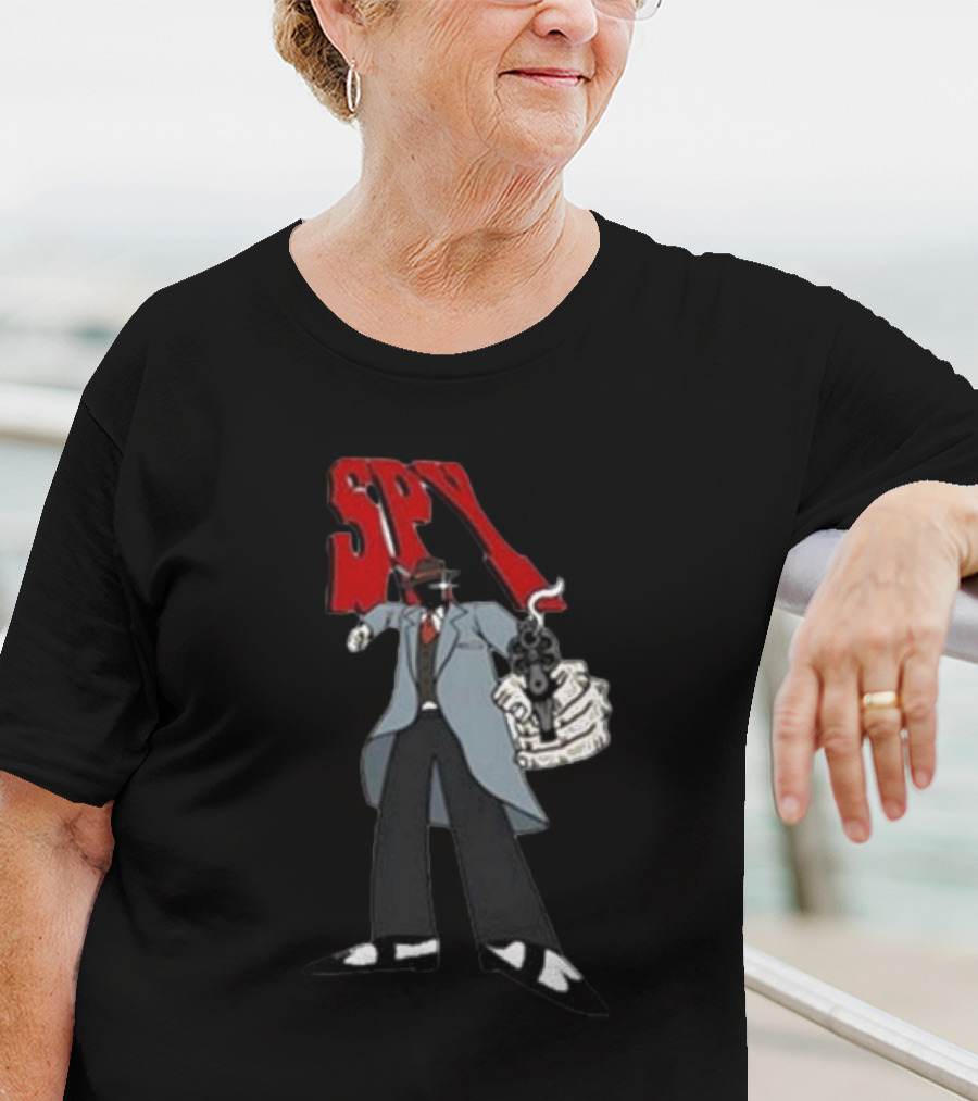 Spy Mobster Gunman Artwork Worldwide T-Shirt