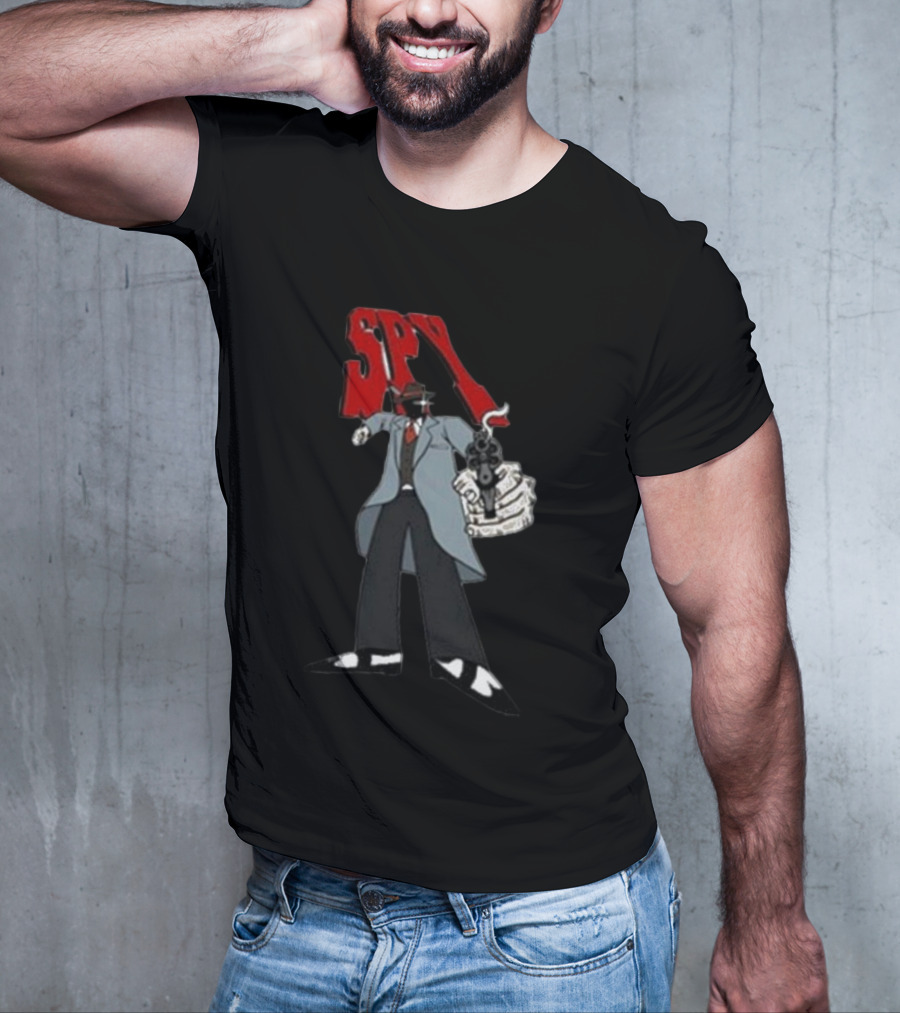 Spy Mobster Gunman Artwork Worldwide T-Shirt