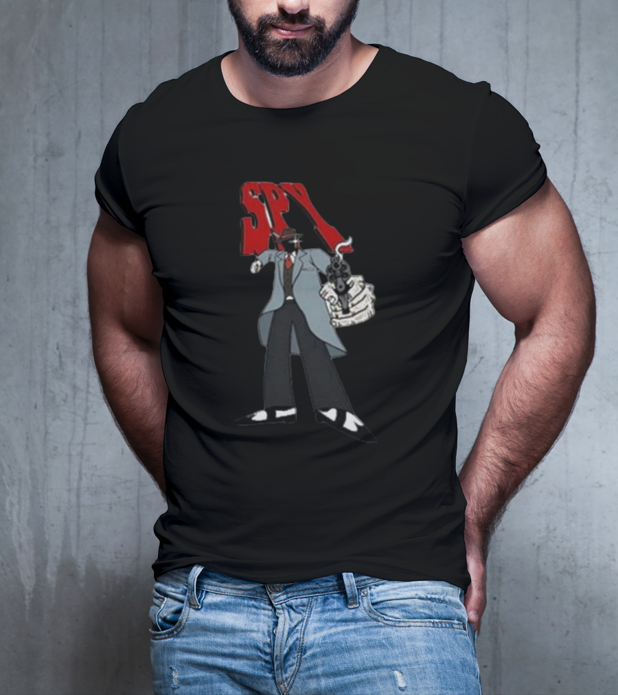 Spy Mobster Gunman Artwork Worldwide T-Shirt