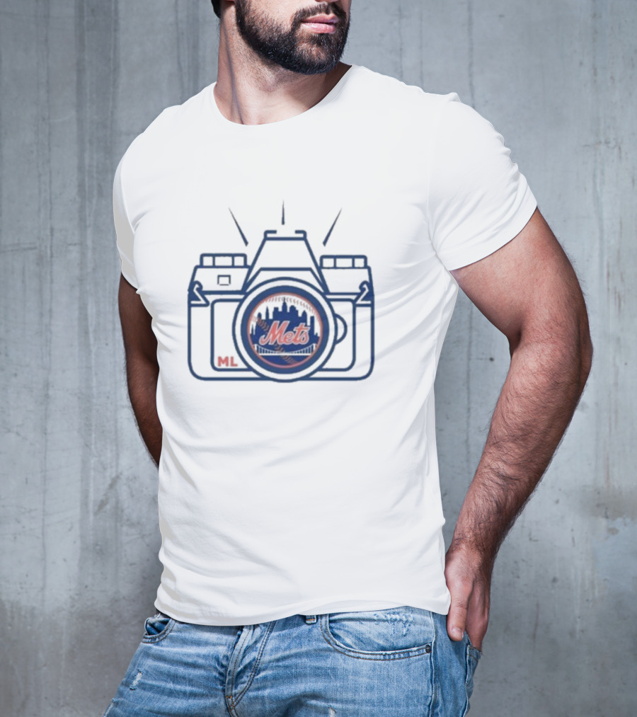 Mets Marc Levine ML Camera T-Shirt