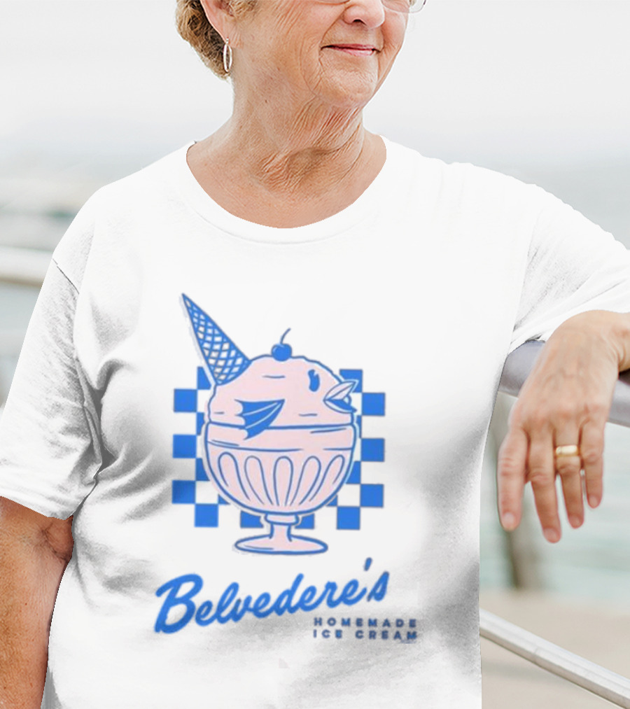 Belvedere's Homemade Ice Cream Vanilla Fish Cone T-Shirt