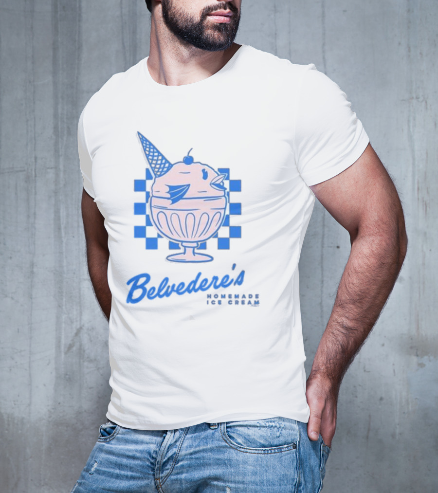 Belvedere's Homemade Ice Cream Vanilla Fish Cone T-Shirt