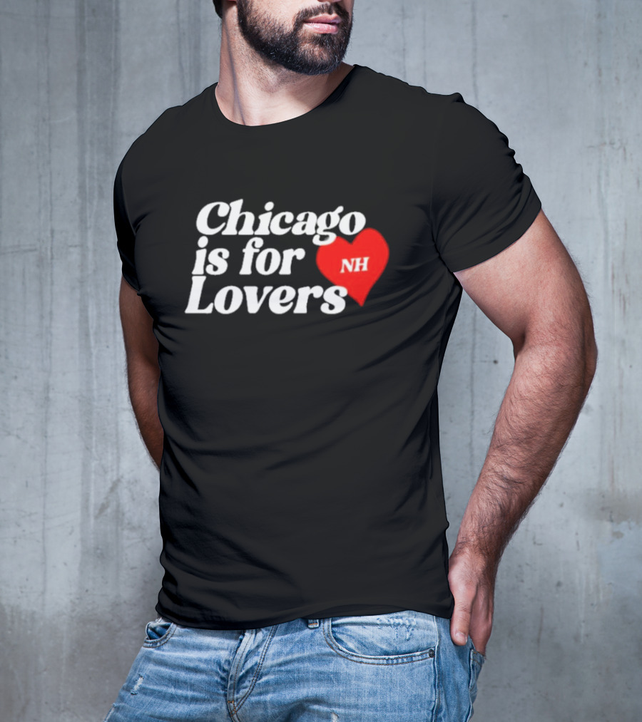 Chicago Is For Lovers NH Red Heart T-Shirt