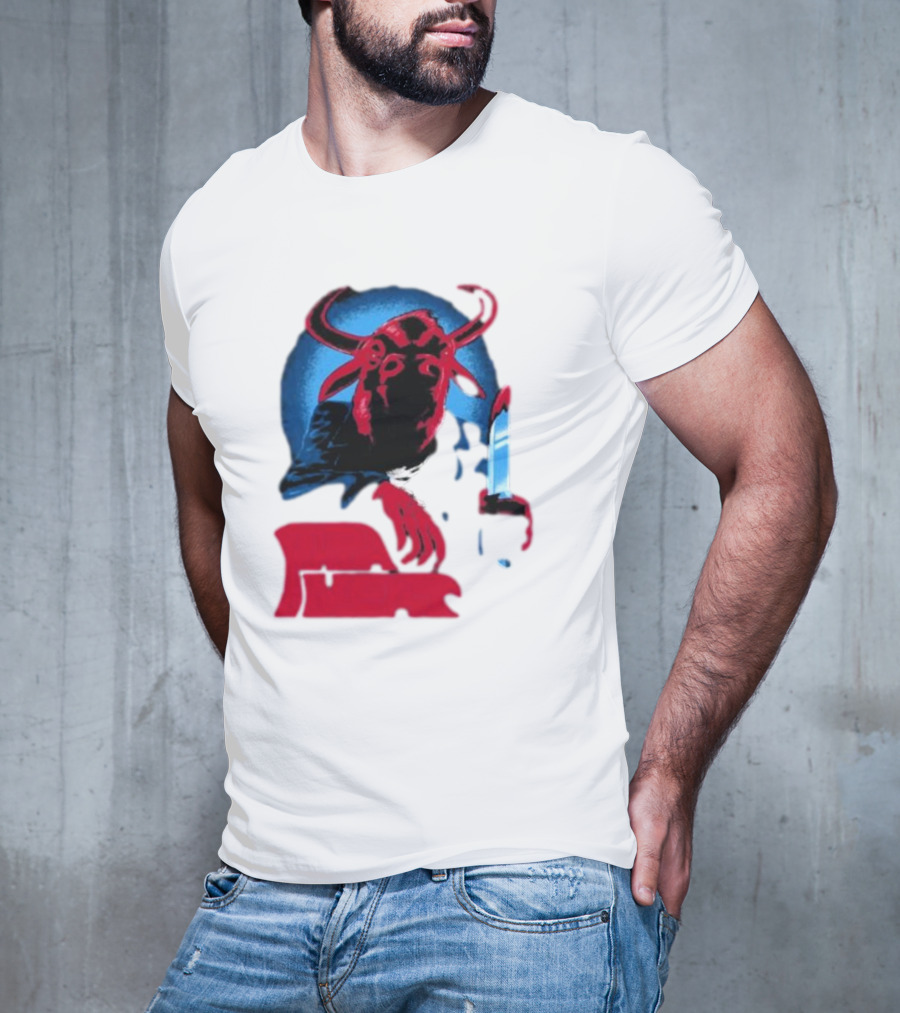 Papa Meat Cyber Bully Cow With Knife Dark Humor T-Shirt